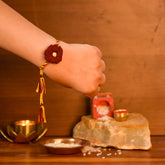 Seed Rakhi With Kaju Katali Box - Rakhi Combo